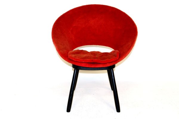 Swedish Pilou Lounge Chair, 1950s-GEK-750962