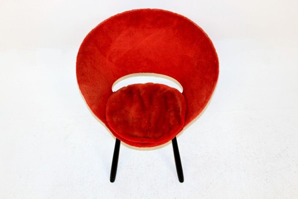 Swedish Pilou Lounge Chair, 1950s-GEK-750962