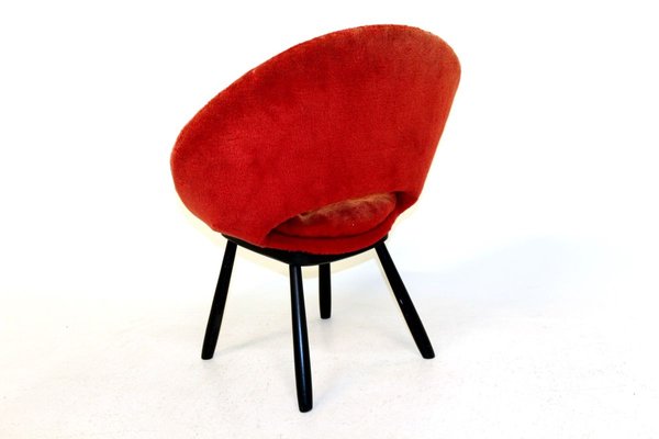 Swedish Pilou Lounge Chair, 1950s-GEK-750962