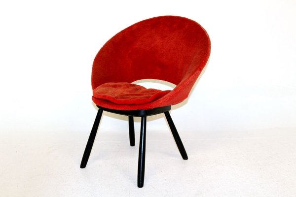 Swedish Pilou Lounge Chair, 1950s-GEK-750962