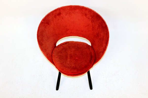 Swedish Pilou Lounge Chair, 1950s-GEK-750962