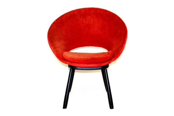 Swedish Pilou Lounge Chair, 1950s-GEK-750962