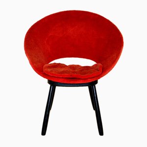 Swedish Pilou Lounge Chair, 1950s-GEK-750962