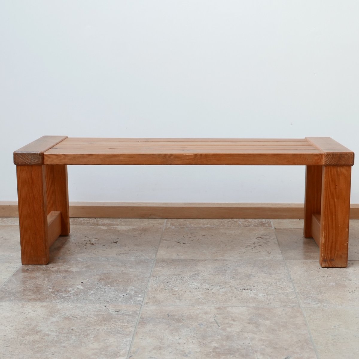 Swedish Pine Bench from Glasmäster, 1960s