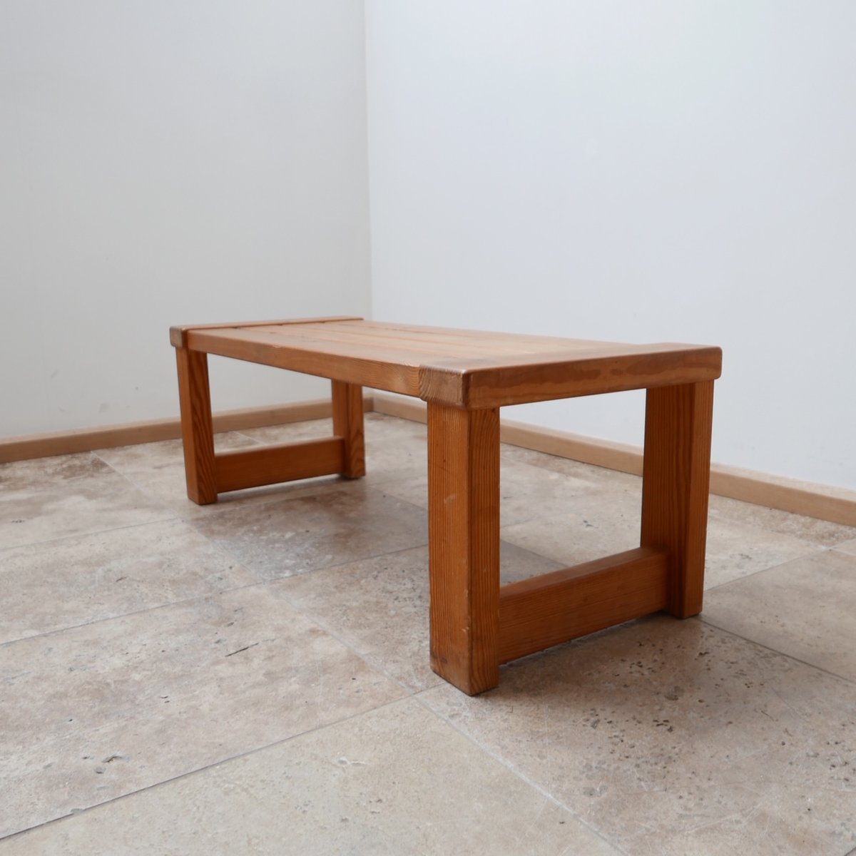 Swedish Pine Bench from Glasmäster, 1960s