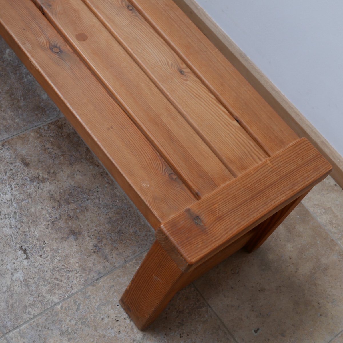 Swedish Pine Bench from Glasmäster, 1960s