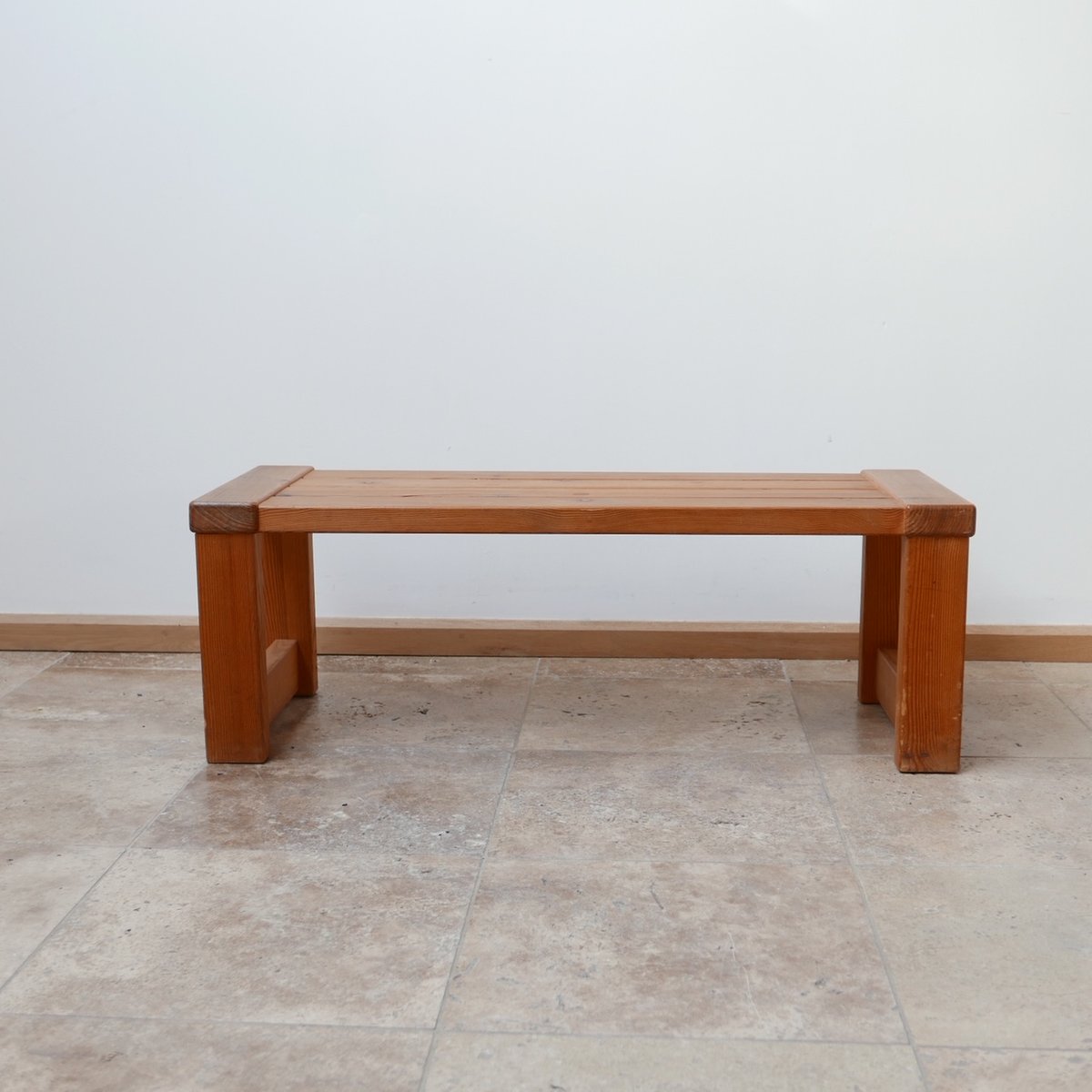 Swedish Pine Bench from Glasmäster, 1960s