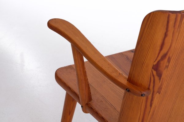 Swedish Pine Chairs by Göran Malmvall, 1950s, Set of 2-QU-1706904