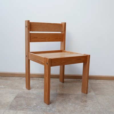 Swedish Pine Dining Chairs, 1970s, Set of 4-JRP-870408