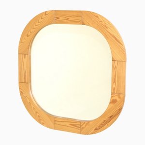 Swedish Pine Mirror, 1970s-GEK-1328878