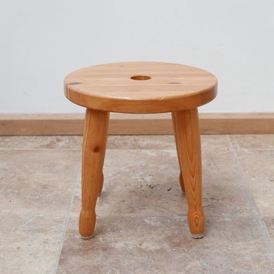 Swedish Pine Stool or Side Table, 1960s-JRP-838632