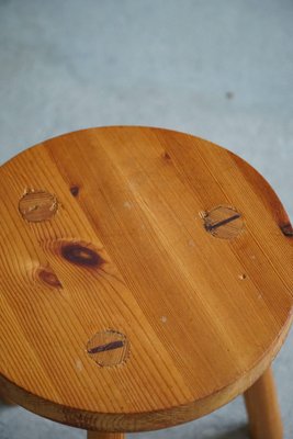 Swedish Pine Tripod Stools, 1960s, Set of 2-MXF-1410670