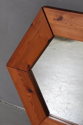 Swedish Pine Wall Mirror, 1970s-HJB-1137481