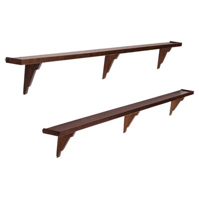 Swedish Pine Wall Shelf, 1930s-QU-1717447