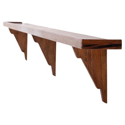 Swedish Pine Wall Shelf, 1930s-QU-1717447