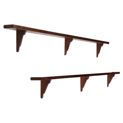 Swedish Pine Wall Shelf, 1930s-QU-1717447