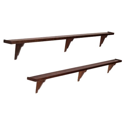 Swedish Pine Wall Shelf, 1930s-QU-1717447