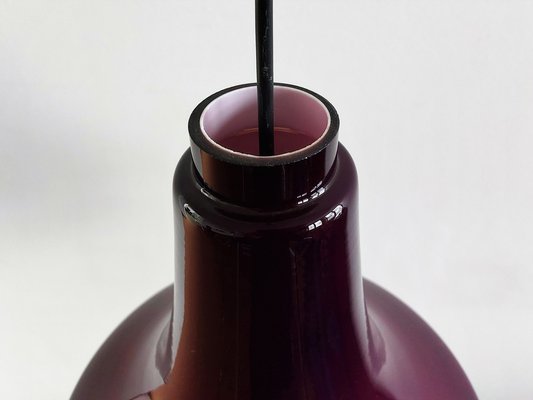 Swedish Purple Glass Pendant Lamp by Hans Agne Jakobsson for Svera, 1960s-NV-1320483