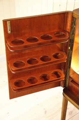 Swedish Pyramid Mahogany Bar Cabinet by Förenade Möbler Linköping, 1940s-UDU-1807133