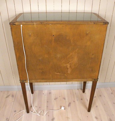 Swedish Pyramid Mahogany Bar Cabinet by Förenade Möbler Linköping, 1940s-UDU-1807133