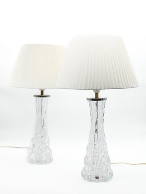 Swedish Rd-1477 Table Lamp by Carl Fagerlund for Orrefors. 1960s, Set of 2-KWQ-1143916