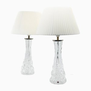 Swedish Rd-1477 Table Lamp by Carl Fagerlund for Orrefors. 1960s, Set of 2-KWQ-1143916