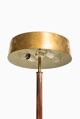 Swedish Rosewood & Brass Table Lamp from Boréns, 1960s-SC-587074