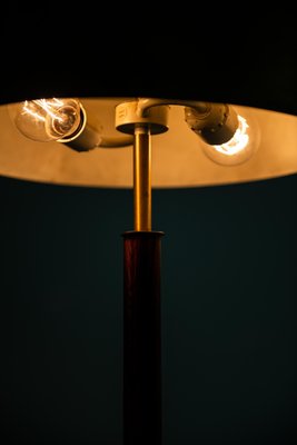 Swedish Rosewood & Brass Table Lamp from Boréns, 1960s-SC-587074