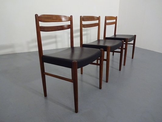 Swedish Rosewood Side Chairs by Carl Ekström for Albin Johansson & Söner, 1960s, Set of 3-RDW-561623