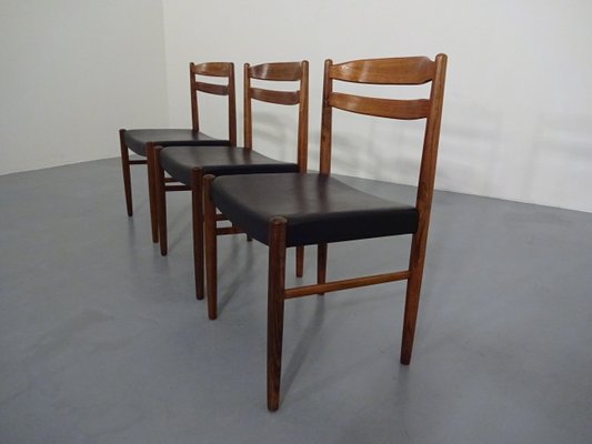 Swedish Rosewood Side Chairs by Carl Ekström for Albin Johansson & Söner, 1960s, Set of 3-RDW-561623