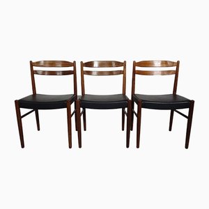 Swedish Rosewood Side Chairs by Carl Ekström for Albin Johansson & Söner, 1960s, Set of 3-RDW-561623