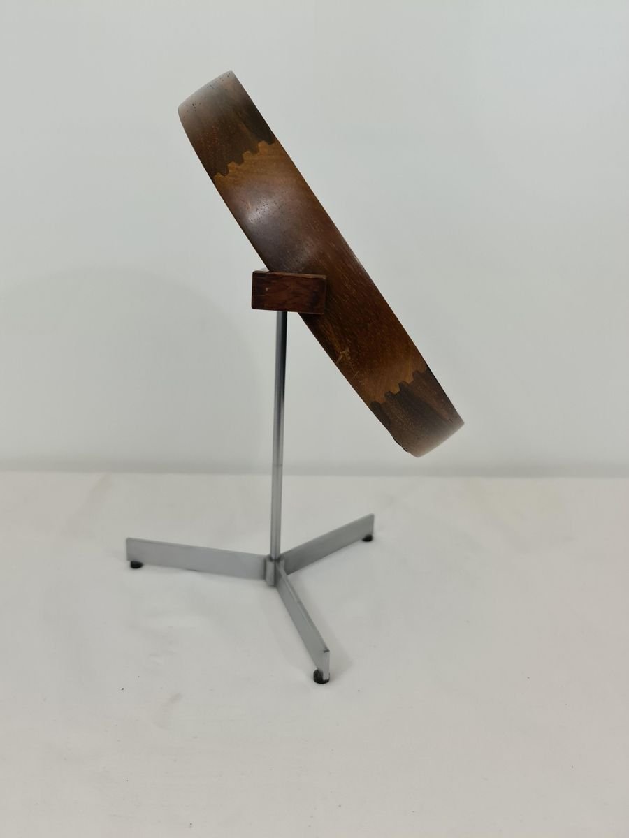 Swedish Rosewood Table Mirror by Uno & Östen Kristiansson for Luxus, Circa 1960