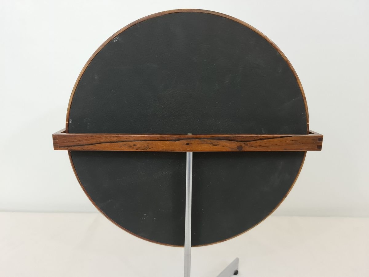 Swedish Rosewood Table Mirror by Uno & Östen Kristiansson for Luxus, Circa 1960