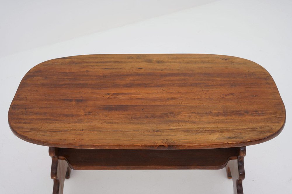 Swedish Side Table in Pine by Axel Einar Hjorth attributed to Bo Fjæstad, 1930s