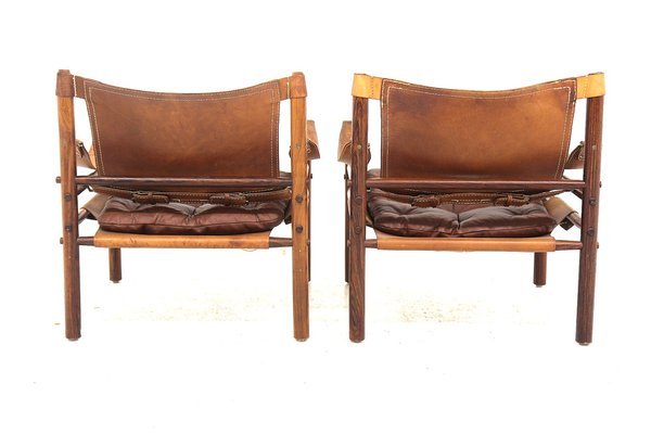 Swedish Sirocco Lounge Chairs by Arne Norell, 1960s, Set of 2-GEK-1396533