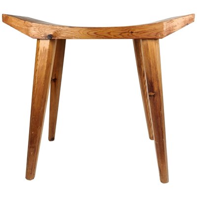 Swedish Stool in Lacquered Pine, 1970s-UYK-806804