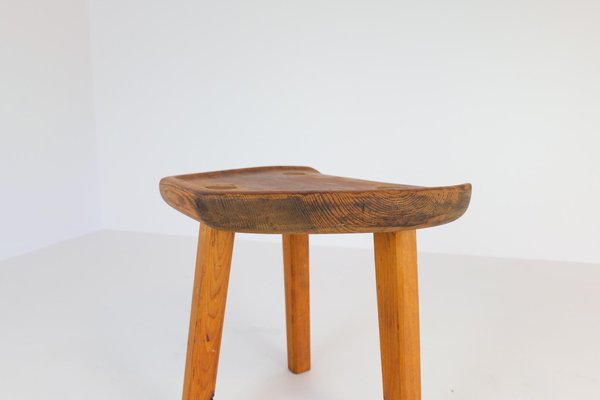 Swedish Stool in Pine, 1960s-UYK-968358