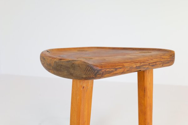 Swedish Stool in Pine, 1960s-UYK-968358