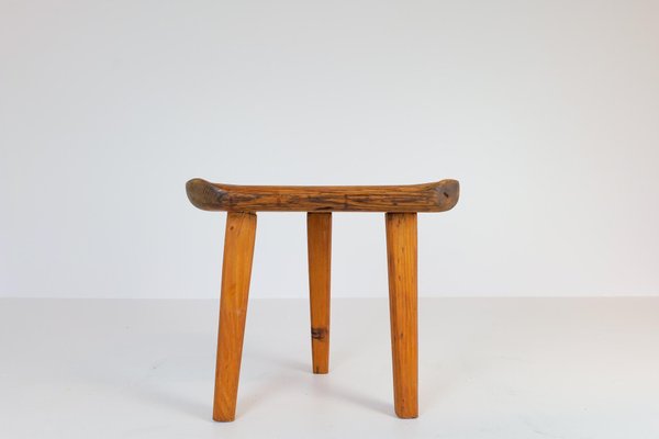 Swedish Stool in Pine, 1960s-UYK-968358