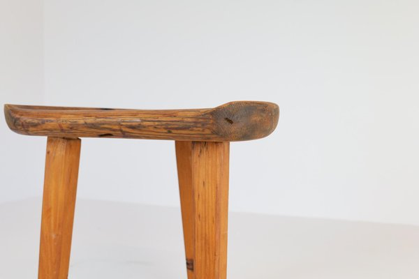 Swedish Stool in Pine, 1960s-UYK-968358