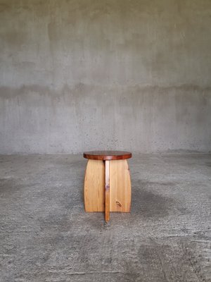 Swedish Stool in Pine, 1960s-XDA-1650114