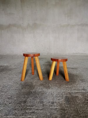 Swedish Stools in Pine, 1960s, Set of 2-XDA-1780600