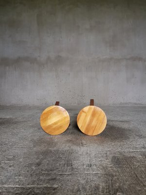 Swedish Stools in Pine, 1960s, Set of 2-XDA-1780600