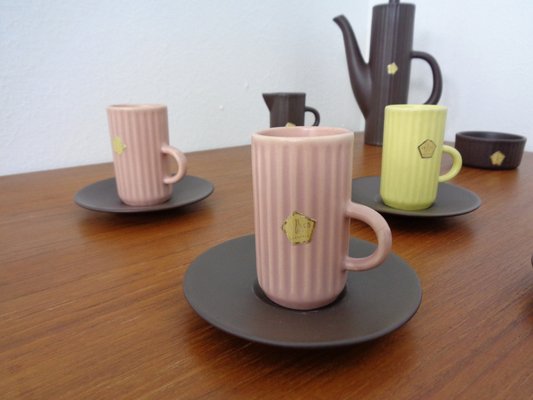 Swedish Syco Mocha Service, 1950s, Set of 15-RDW-1220180