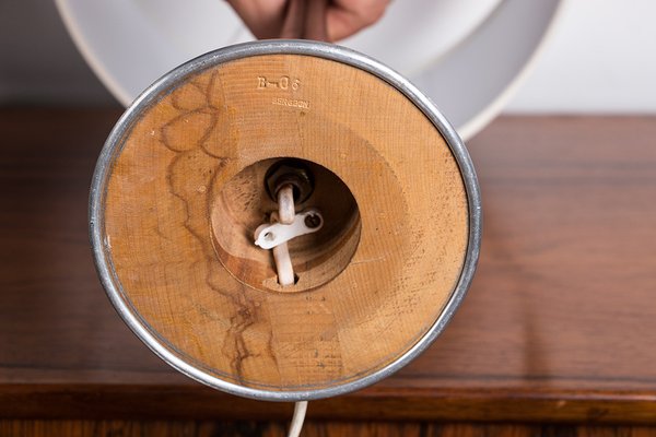 Swedish Table Lamp in Aluminum, Rosewood and Bakelite from Bergboms, 1960s-EMB-2027018