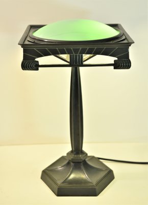 Swedish Table Lamp in Metal and Glass, 1920s-UDU-1815215