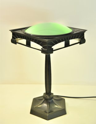 Swedish Table Lamp in Metal and Glass, 1920s-UDU-1815215