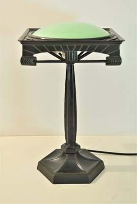 Swedish Table Lamp in Metal and Glass, 1920s-UDU-1815215