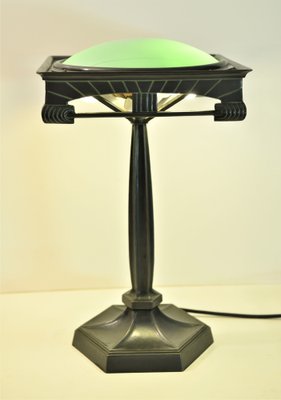 Swedish Table Lamp in Metal and Glass, 1920s-UDU-1815215