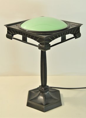 Swedish Table Lamp in Metal and Glass, 1920s-UDU-1815215